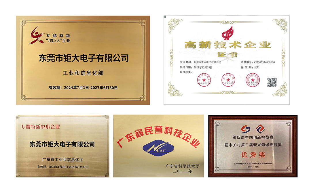 鉅大榮譽(yù)資質(zhì)